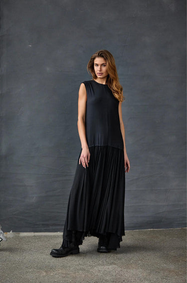 Silk Satin Floaty Dress-Dresses-Kristensen Du Nord-Debs Boutique